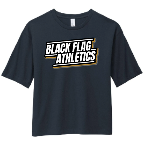 Retro Black Flag Women's Boxy T-Shirt