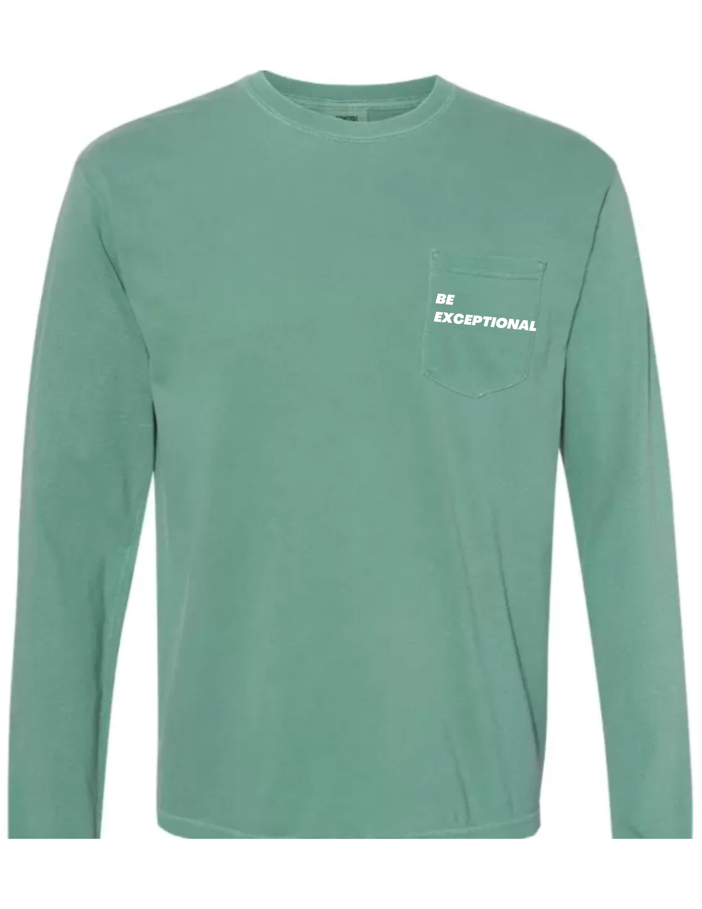 "Be Exceptional" Long-sleeve Pocket T-Shirt